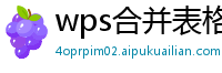 wps合并表格排序怎么操作图片显示数字